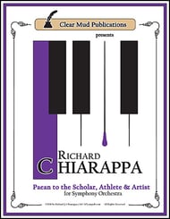 Paean to The Scholar, The Athlete , and The Artist for Orchestra and Chorus Orchestra sheet music cover Thumbnail